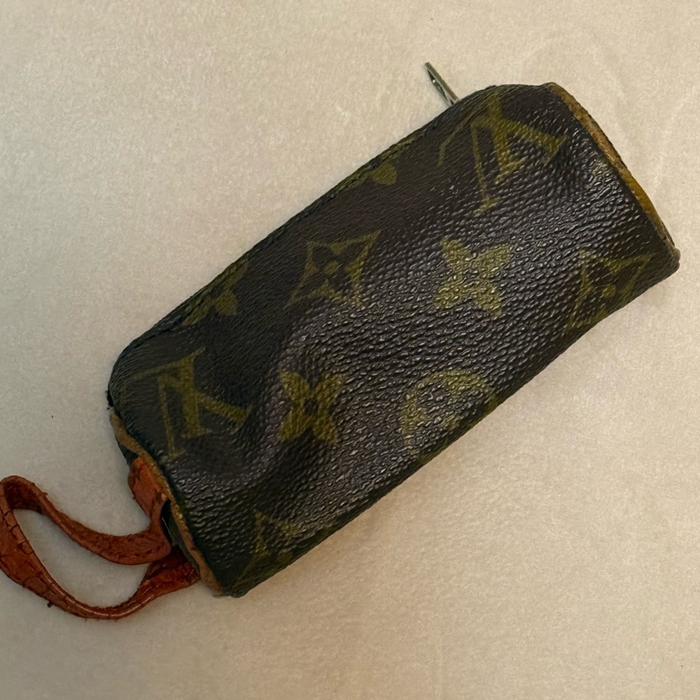 Louis Vuitton Dark Brown Monogram Mini pouch